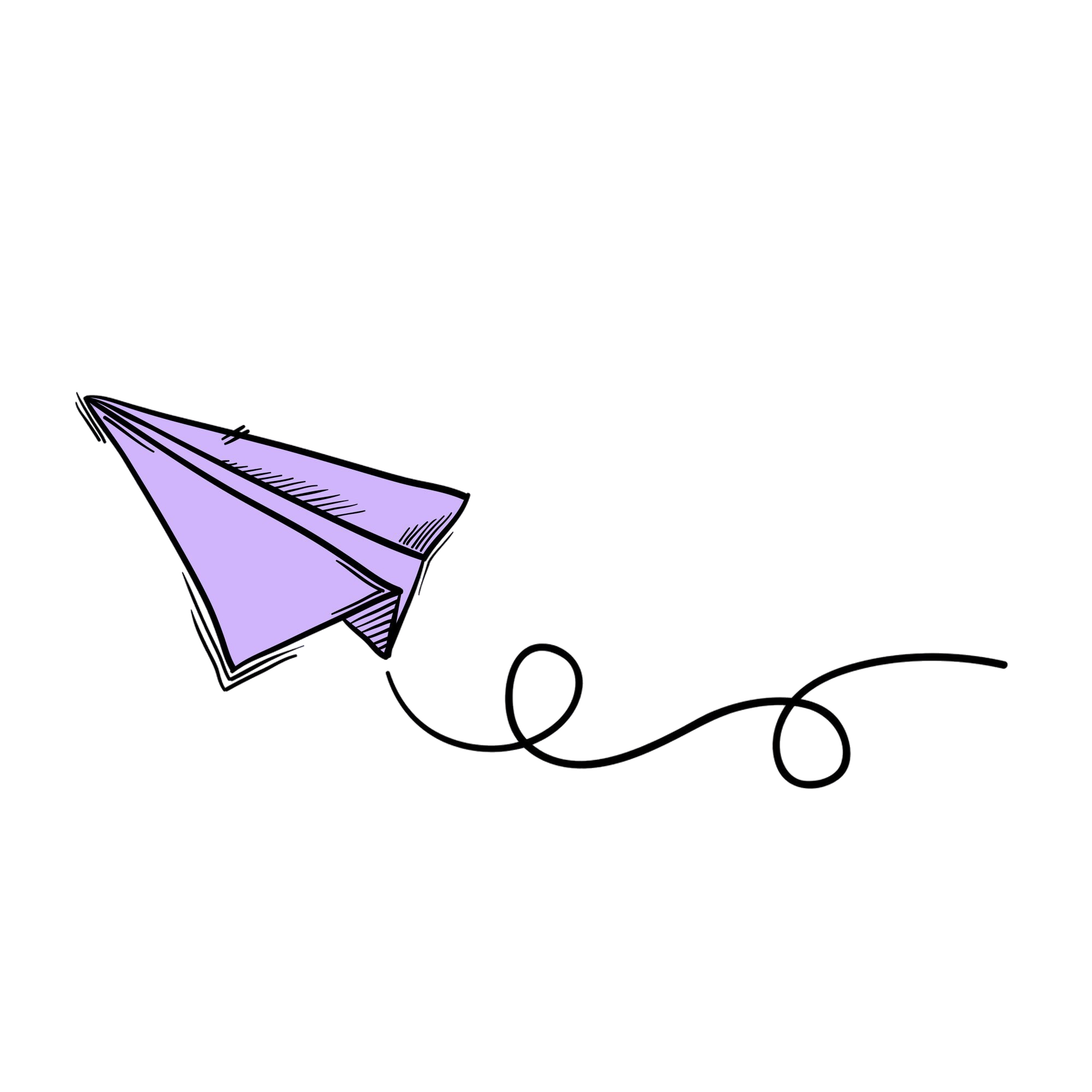 Decorative paper airplane